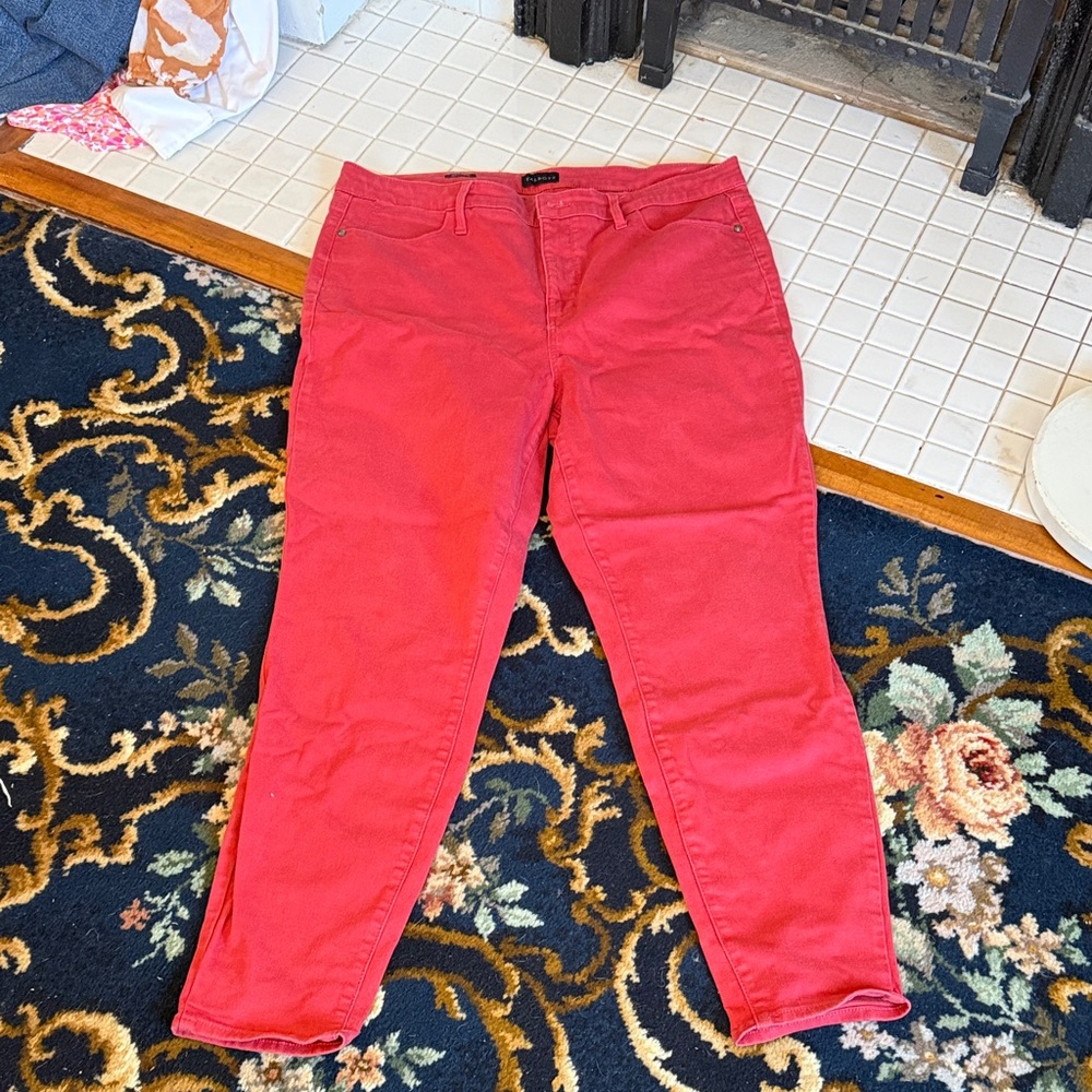 Talbots muted red Jeggings -‎ worn a few times